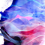 Abstract wavy elements background