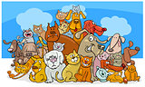 cartoon dog and cats characters