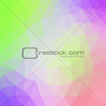 Background of geometric shapes. Colorful mosaic. Vector illustration. Pastel colors.