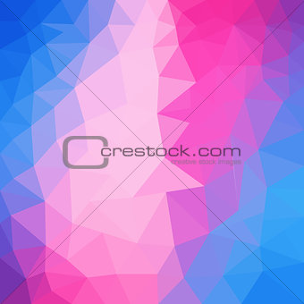 Light Pink, Blue vector polygonal background. Colorful abstract illustration with gradient. Triangular background for your business design.