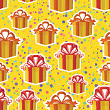 Seamless Background with Gift Boxes