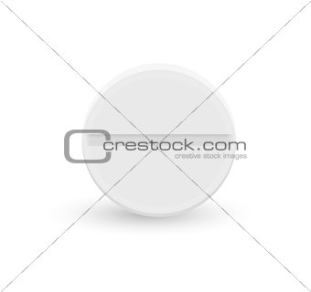 Realistic Medical pill. 3d drugs or tablets collection. Medicines concept. Isolated on white background. Vector illustration.