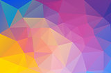 Abstract multicolor background with triangle shapes
