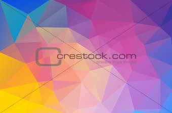 Abstract multicolor background with triangle shapes