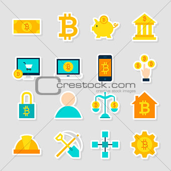 Cryptocurrency Bitcoin Stickers