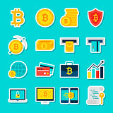 Bitcoin Currency Stickers