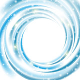 Abstract Blue Wave on White Background. Vector Illustration.