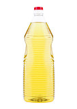 Plastic bottle container of sunflower oil