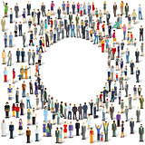 group of people, crowd community, Illustration