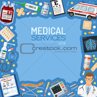 Medical Services Banner and Frame