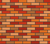 Brick wall seamless texture vector
