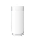 Abstract Milk Glass on White Background Vector Illustration