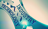 Industry Technology. Shiny Metal Cog Gears. 3D.