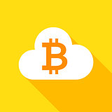 Bitcoin Cloud Flat Icon