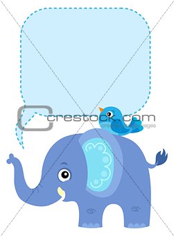 Elephant with copyspace theme 1
