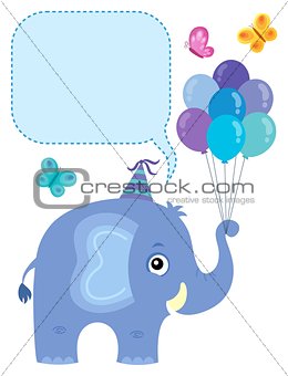 Elephant with copyspace theme 3
