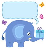 Elephant with copyspace theme 4
