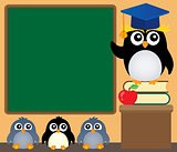 School penguins theme image 4