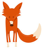 cute cartoon red fox animal character