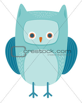 cute owl bird animal character