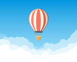 Air balloon in the sky