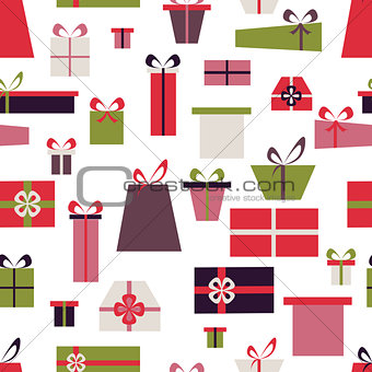 The pattern of the Christmas boxes