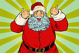 Thumb up happy Santa Claus