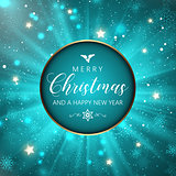 Christmas and New Year snowflakes background 