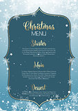Christmas menu design
