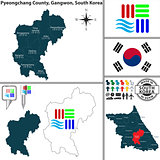 Pyeongchang County in Gangwon, South Korea