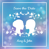 Save the date invitation card