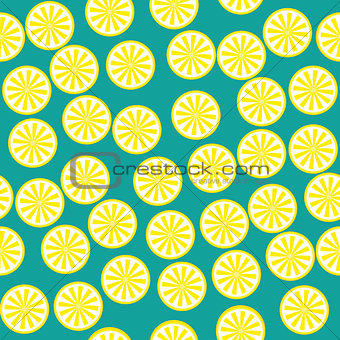 Lemon fruit pattern yellow and green