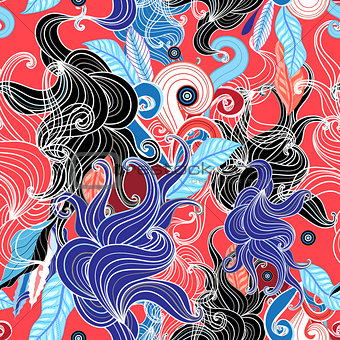 Abstract graphic seamless pattern 