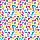 Colorful background with colored leaves, seamless pattern