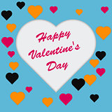Love Invitation card Happy Valentine s day. Vector.