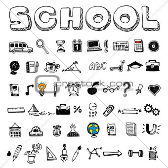 School and educational icons