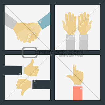 Business Hand Signs Kit