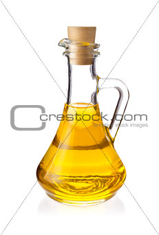 Decanter with farm organic vegetable oil