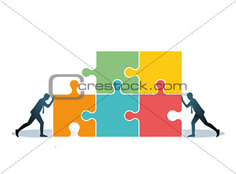 Collaborate and connect, illustration