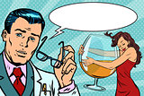 doctor and woman alcoholic