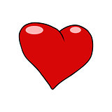 red heart Valentine love symbol icon