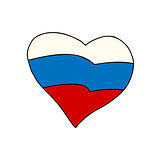 Russia heart, Patriotic symbol