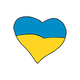 Ukraine heart, Patriotic symbol
