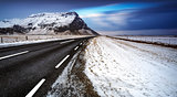 Road landscape in Iceland