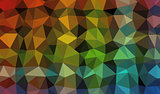 Low Poly abstract background with colorful triangular polygons