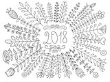 Vector 2018 Floral Greeting
