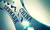 China Denmark - Mechanism of Metallic Gears. 3D.