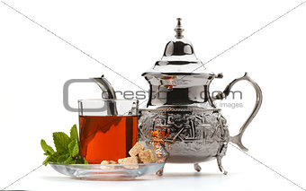 Traditional moroccan tea