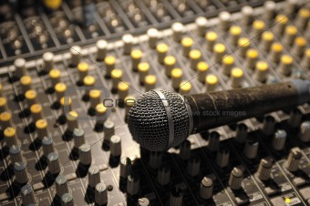 soundboard and microphone