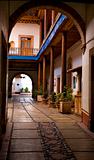 Entrance Arch Courtyard Mexico